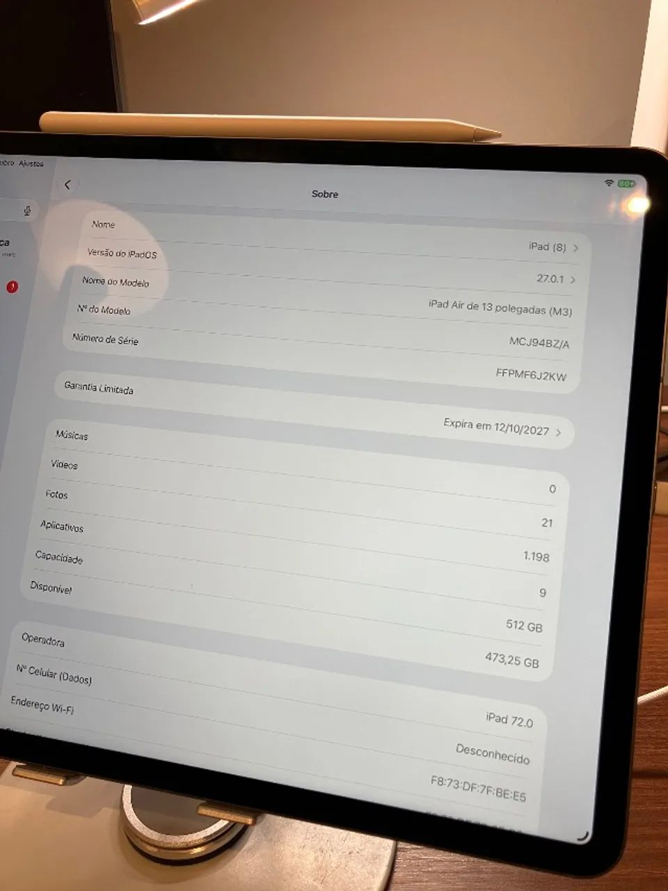 iPad 13 M3 512gb (5G) + apple Pencil Pro - Foto 5