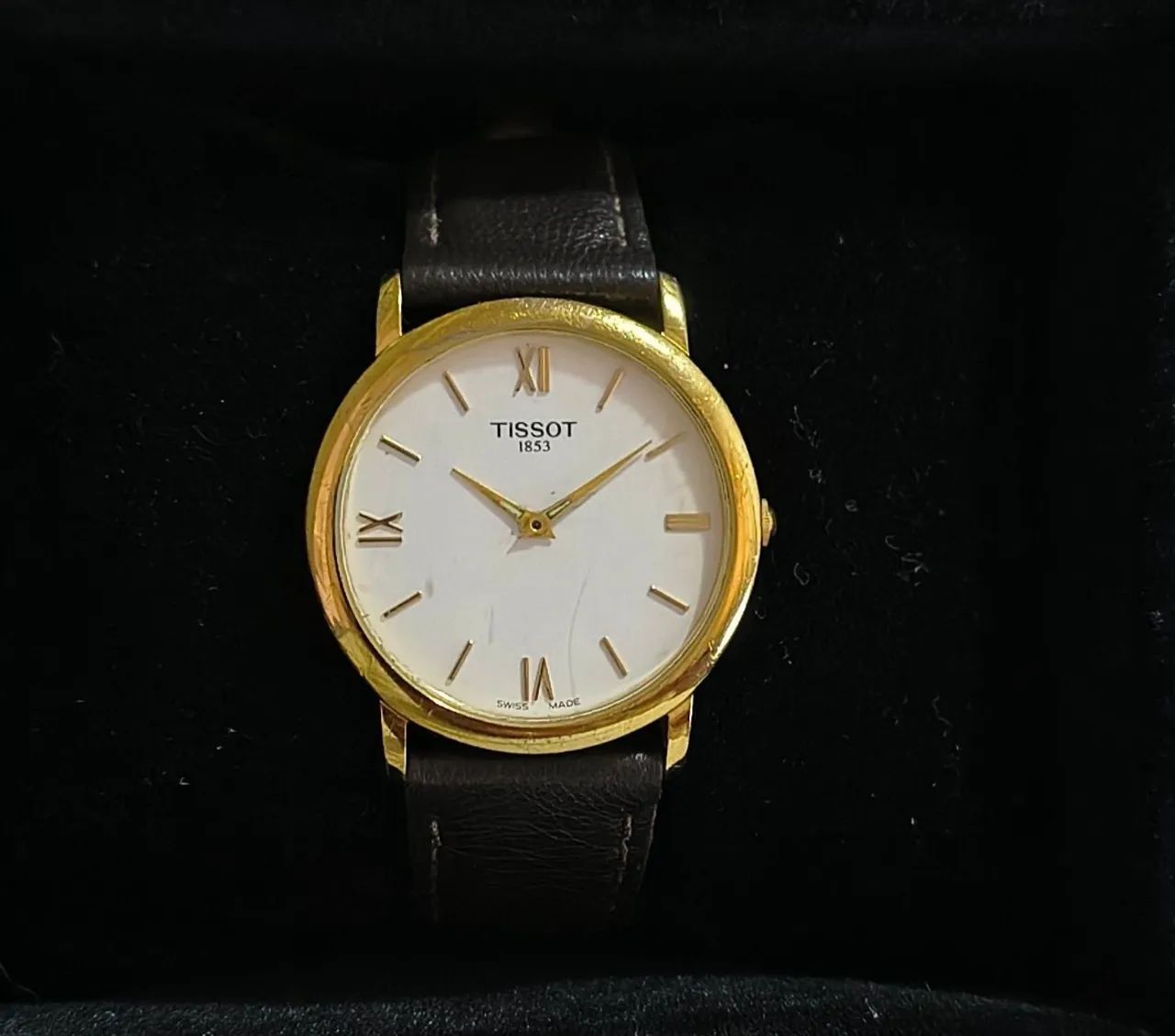 Relogio Tissot Plaque de Ouro