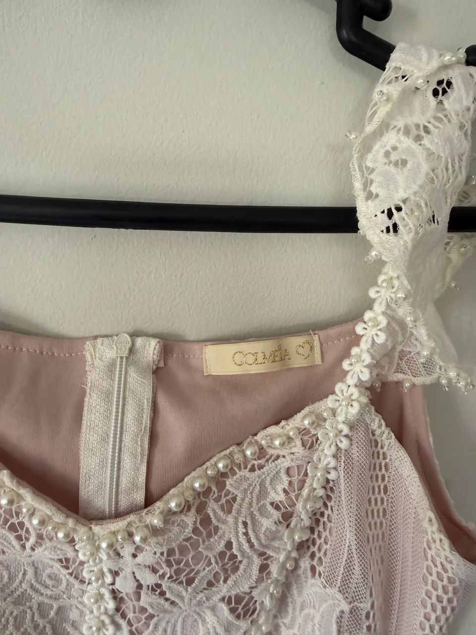 Vesti-lo longo rendado OffWhite  - Foto 5