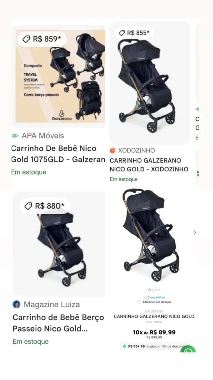 Carrinho de bebê GALZERANO  - Foto 3