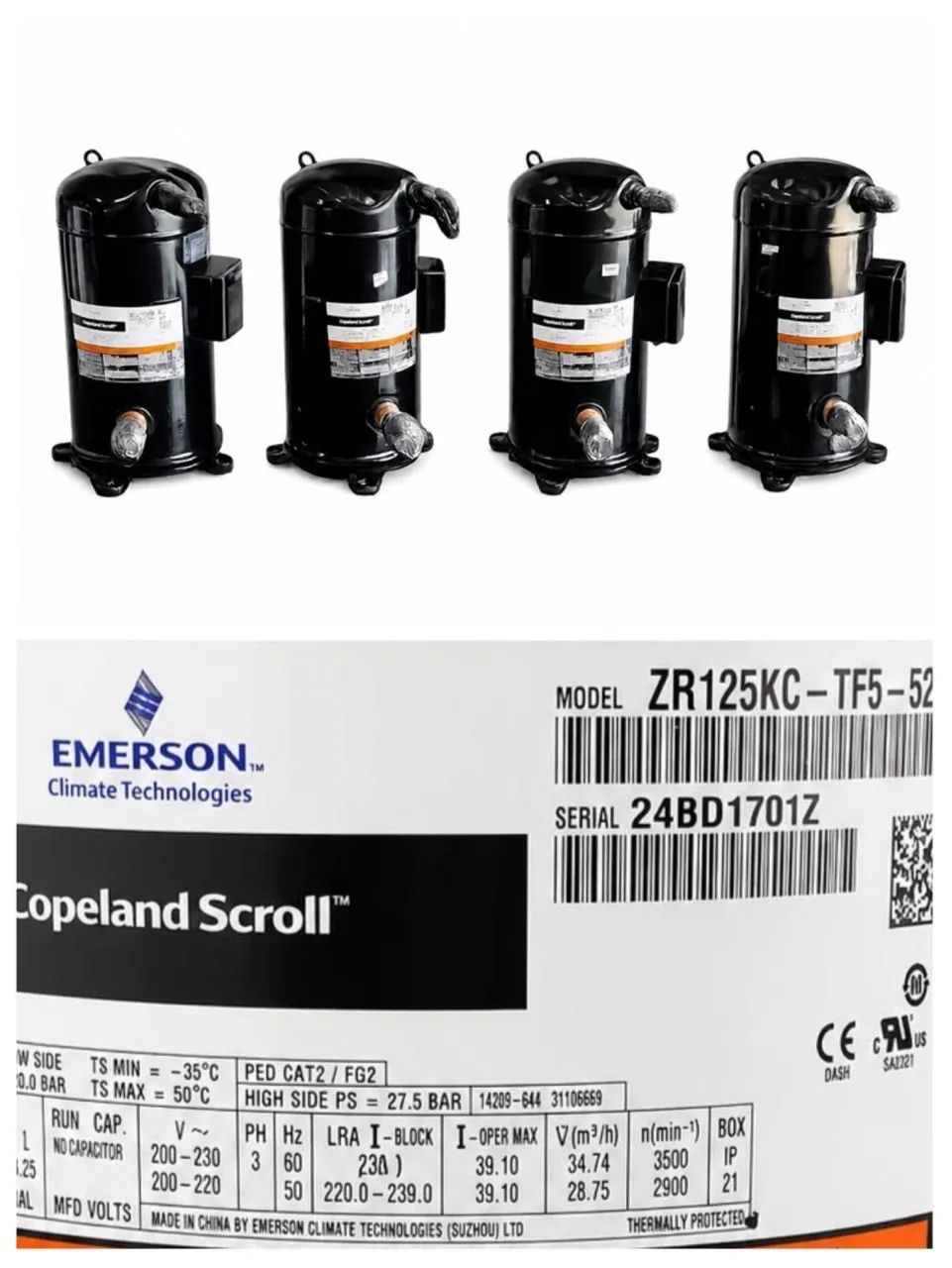 COMPRESSOR COPELAND SCROLL 10 HP