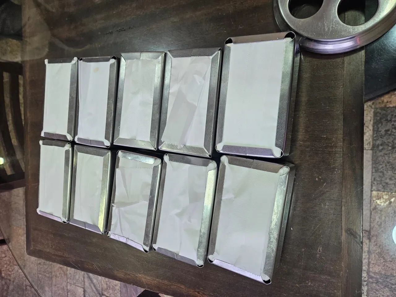 Guardanapeiro de Inox 