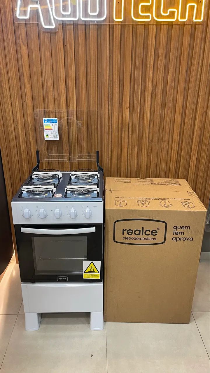 FOGÃO REALCE  4 BOCAS E FORNO A GÁS ? - Foto 4