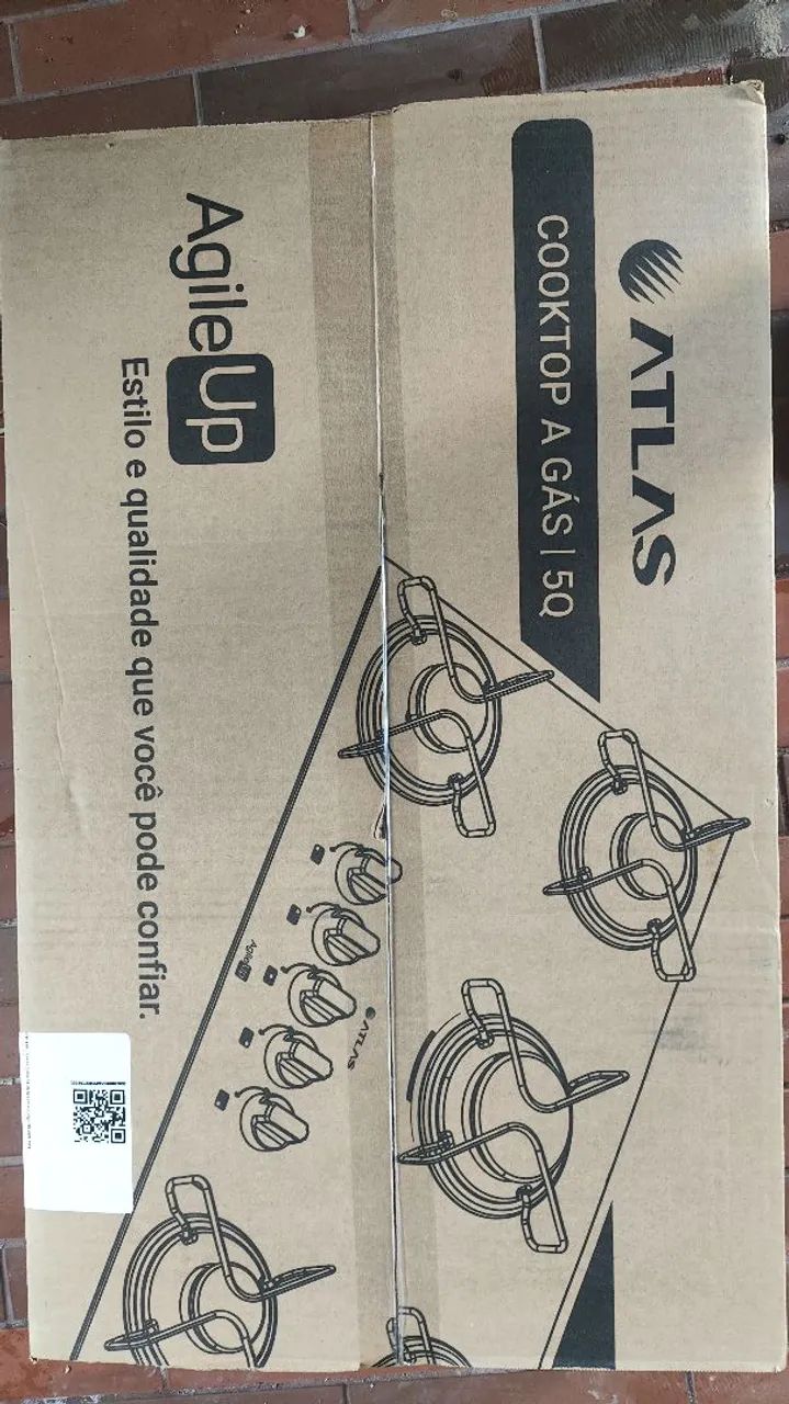 Fogão Cooktop 5 bocas atlas