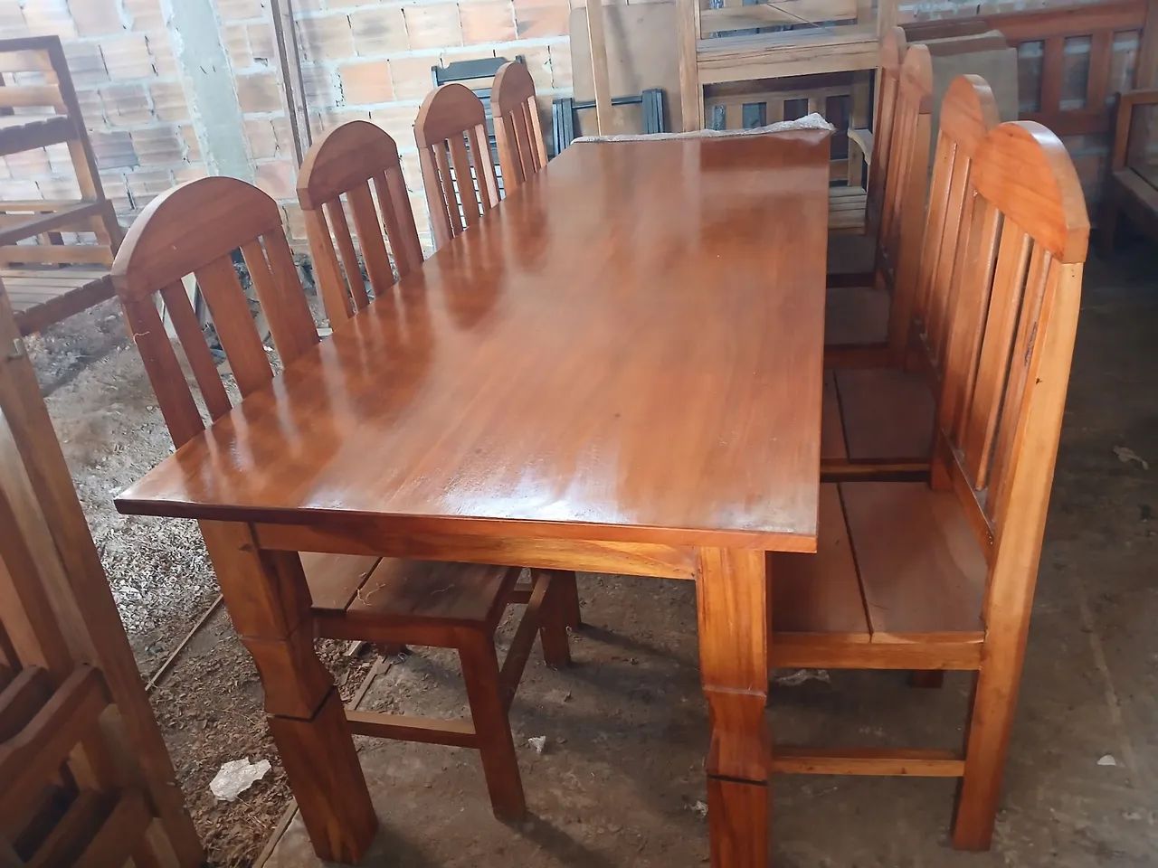 Mesa de jantar com cadeiras cawboi  - Foto 2