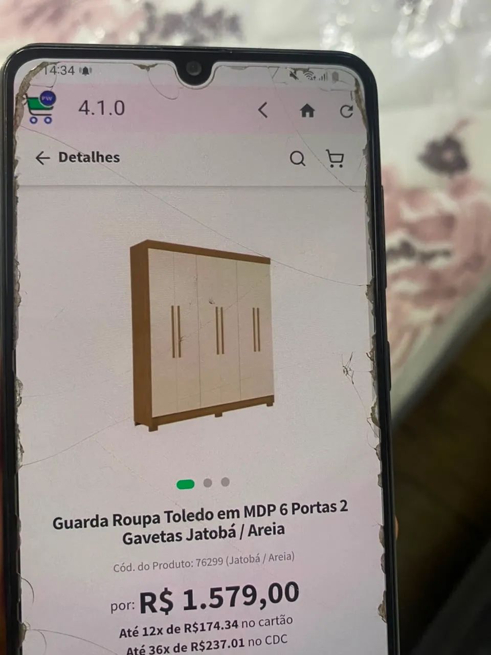 Guarda roupa 6 portas em mdf - Foto 2