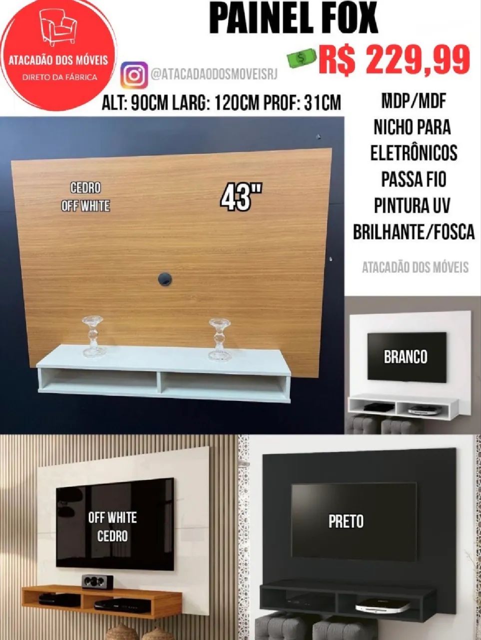 PAINEL DE TV SALA  - Foto 4