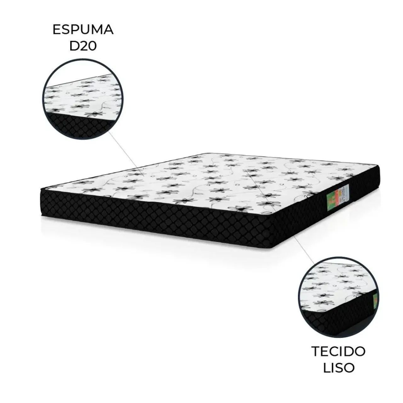 Oferta colchão D20 casal floral