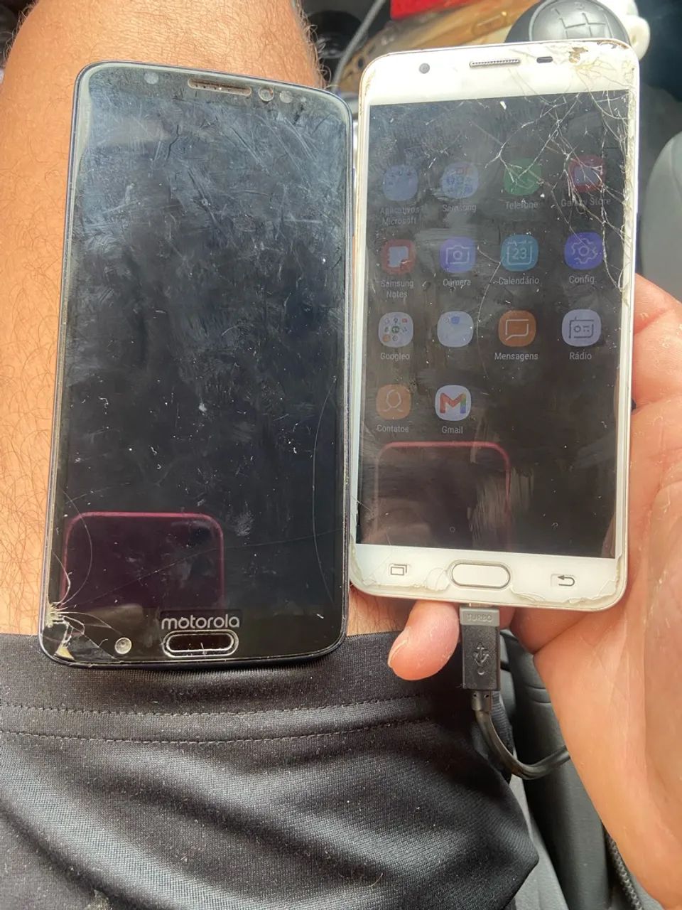 Samsung é moto g