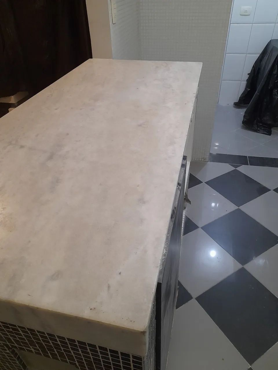 Bancada marmore branco para ilha  - Foto 3