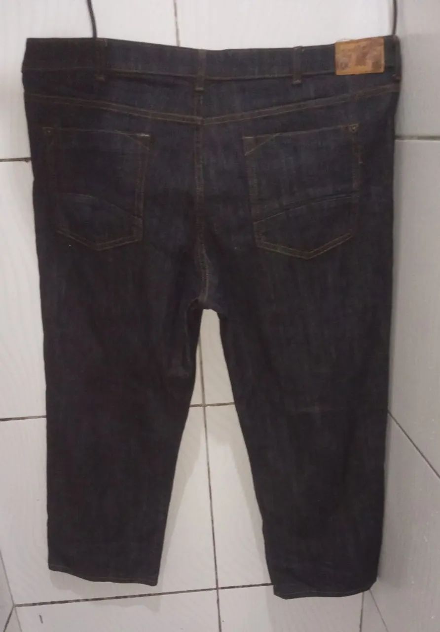 Calça Lee Jeans Preta Masculino N;54 - Foto 5