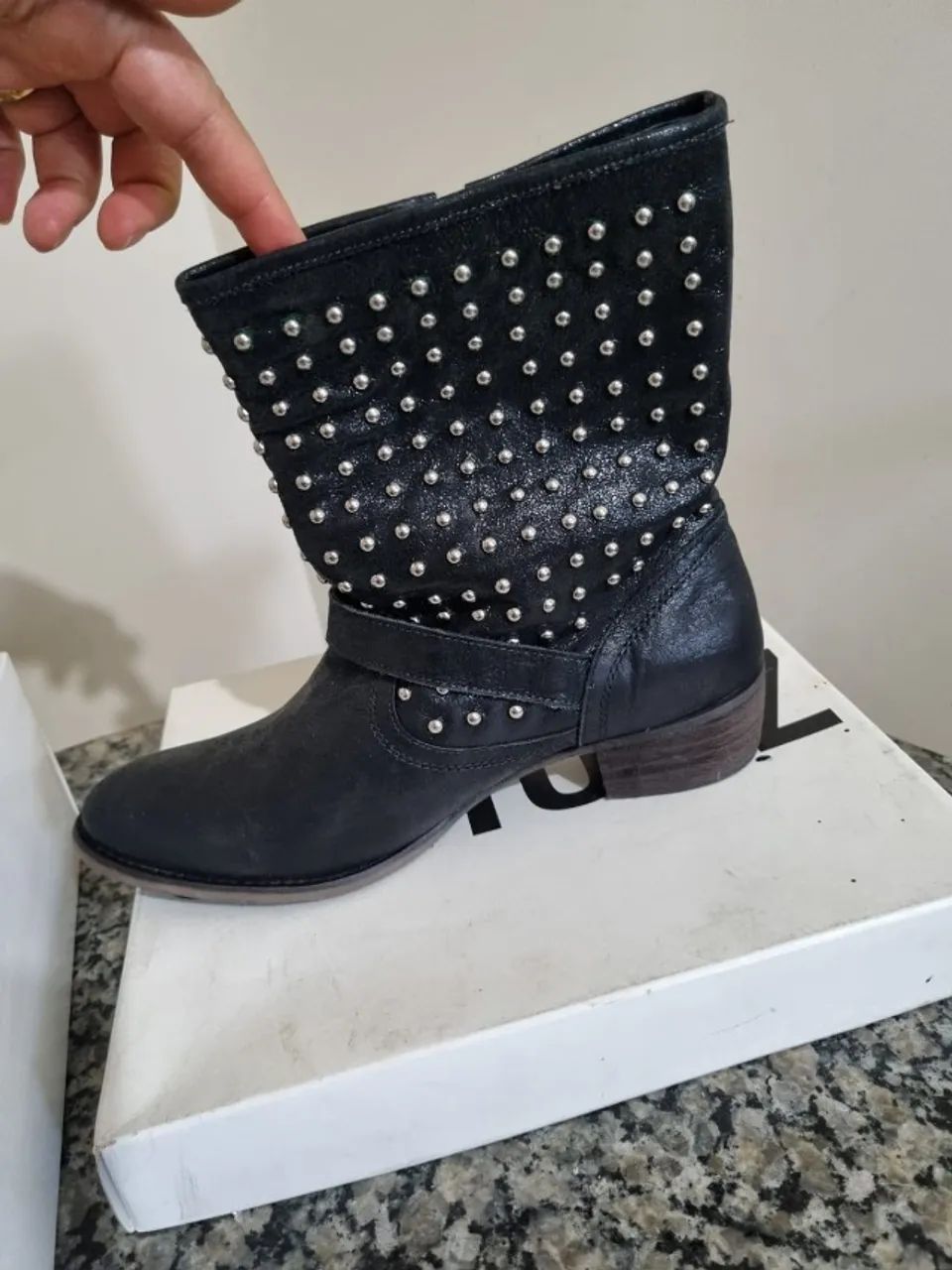 Bota Biker couro Schutz nº39 - Foto 3
