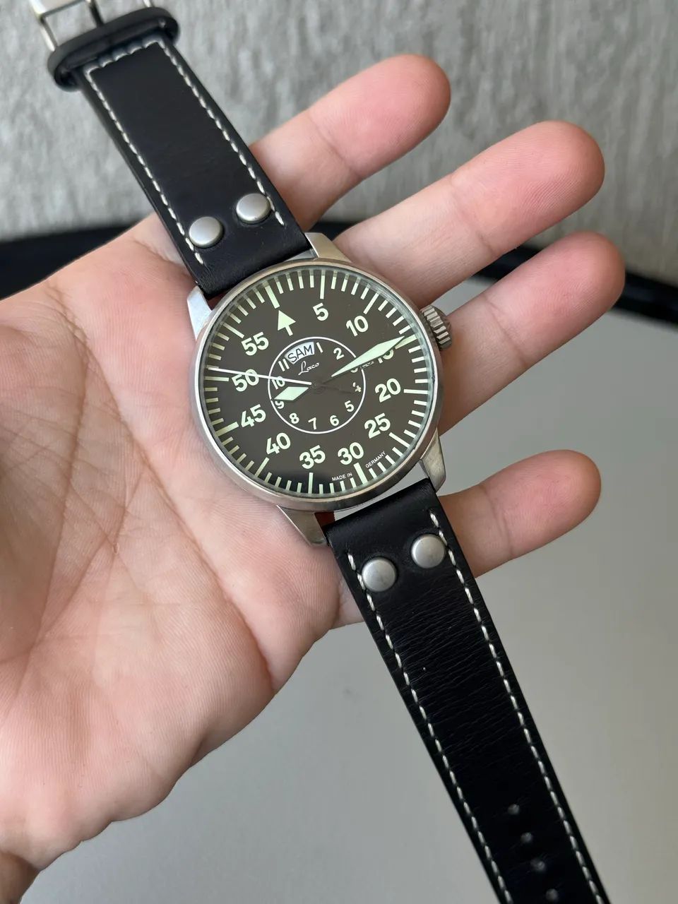 Relógio Laco Daydate Pilot 42mm