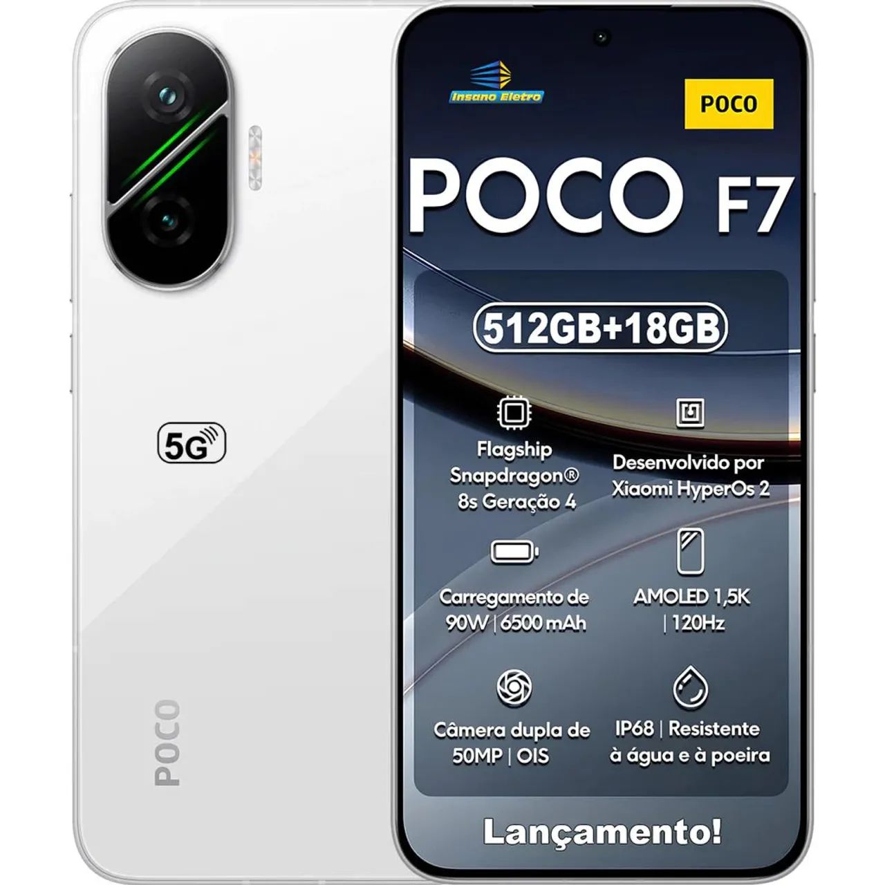 Xiaomi POCO F7 512GB 100% Completo Impecável - Celulares e