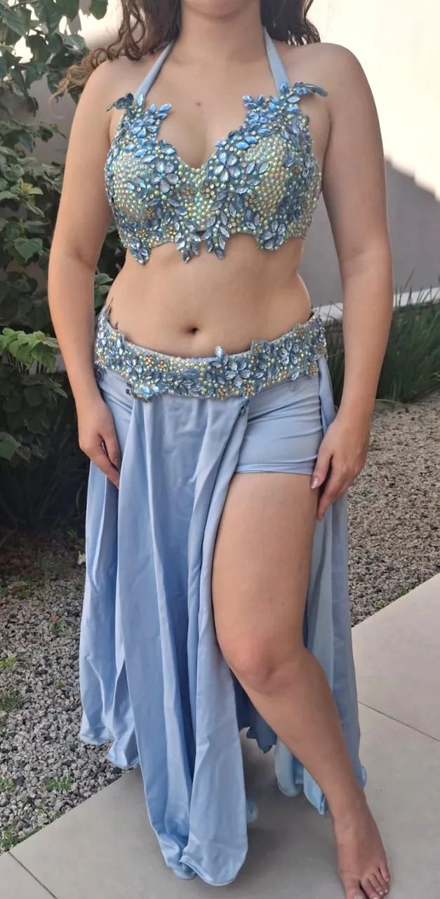 Figurino Azul Dança do Ventre