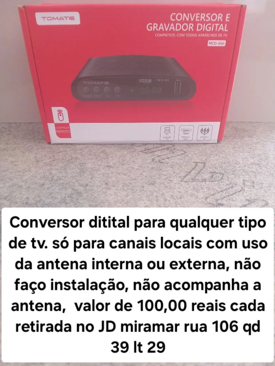 Conversor digital para tvs 
