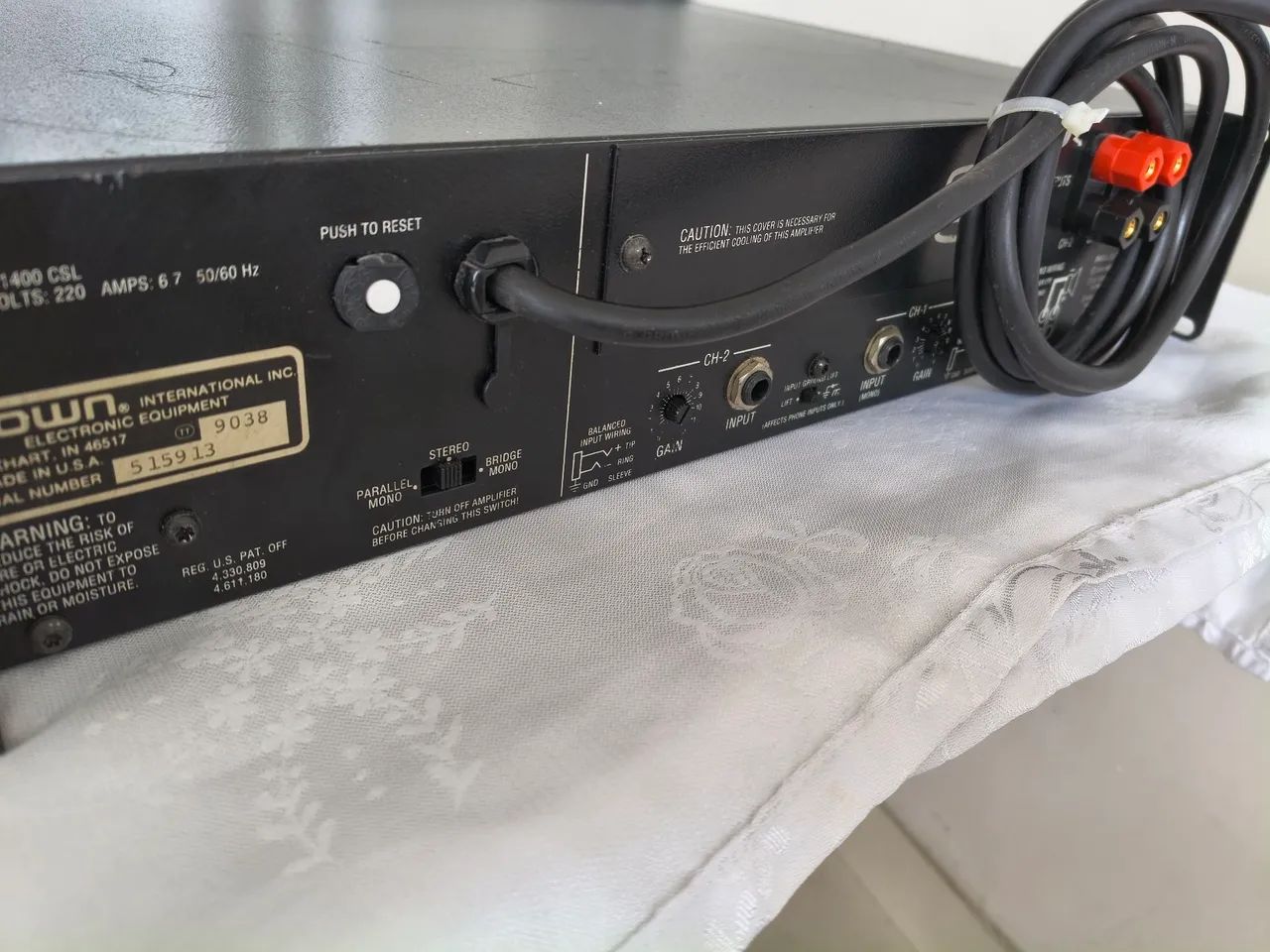 amplificador CROWN 1400 CSL - Foto 4