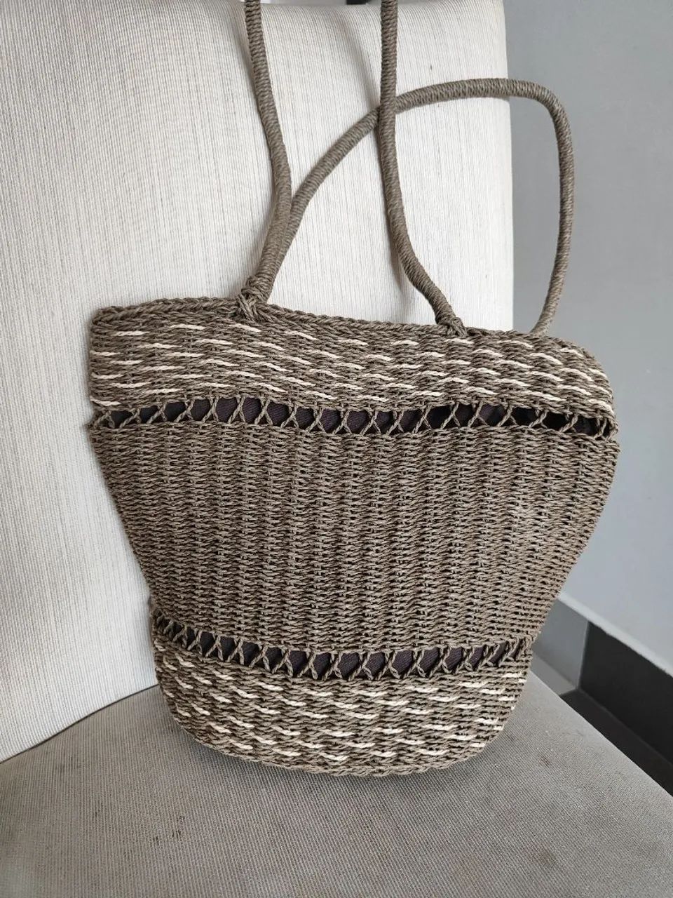 Bolsa palha natural  - Foto 2