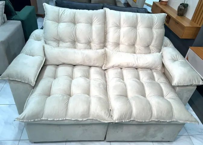 Sofa Glamour de 4 Lugares - Foto 3
