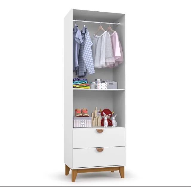 Guarda-Roupa Compacto Smart 2P com Gavetas - Foto 2