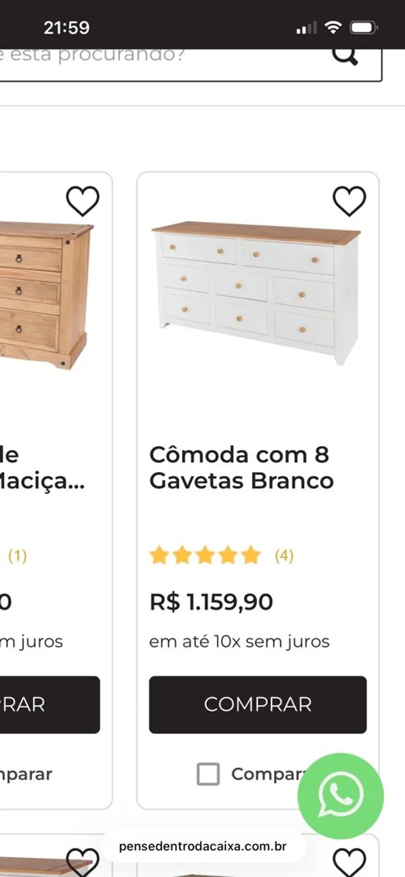 cômoda madeira maciça  - Foto 5