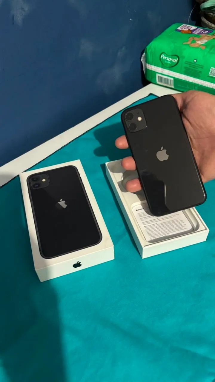 iPhone 11 64GB Preto - Original | Face ID OK | Caixa - Celulares e