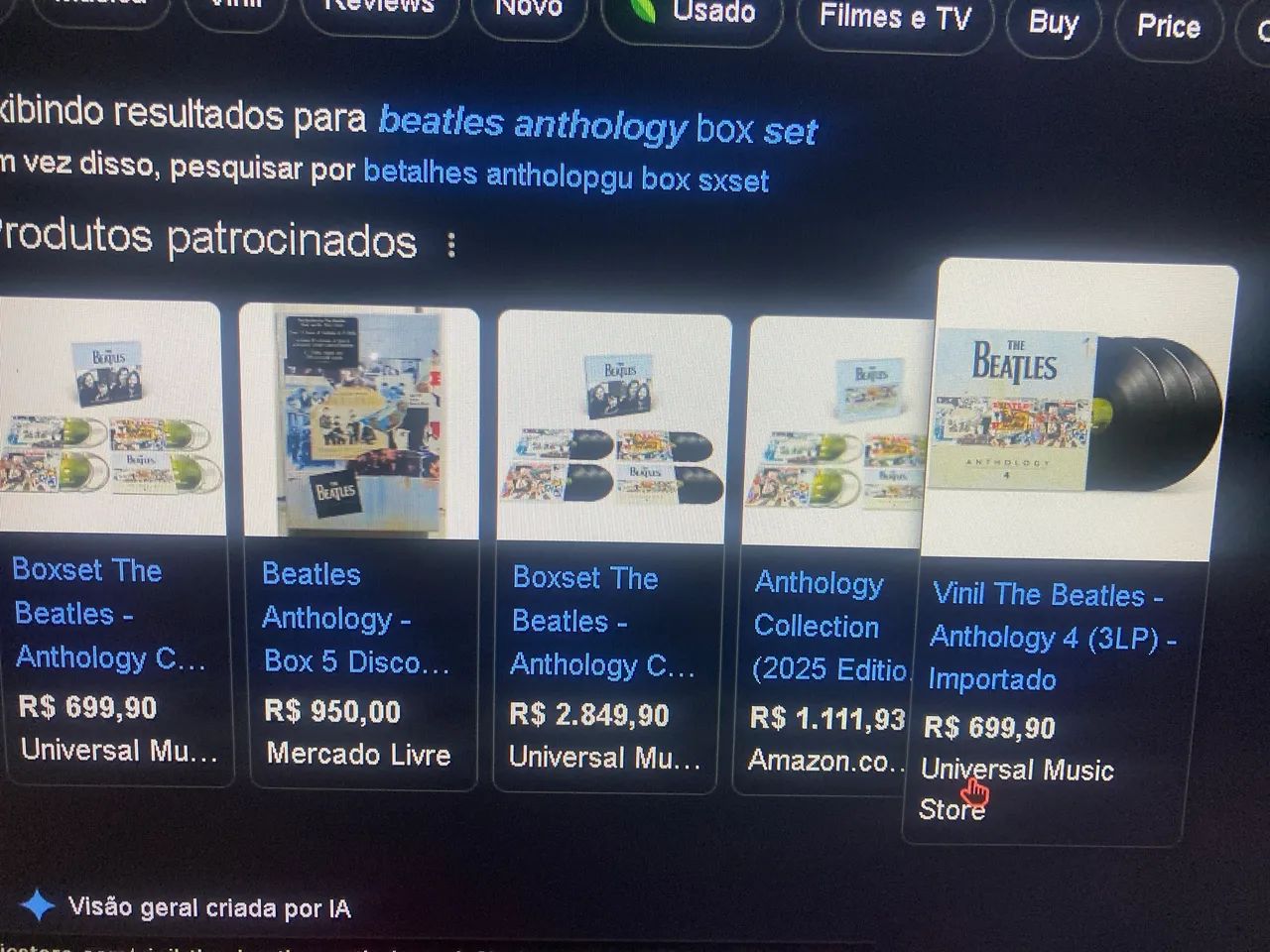 Box the beatles anthology 5 dvds (aceito propostas) - Foto 5