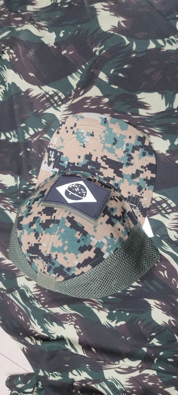 Bone tatico camuflagem militar  - Foto 2