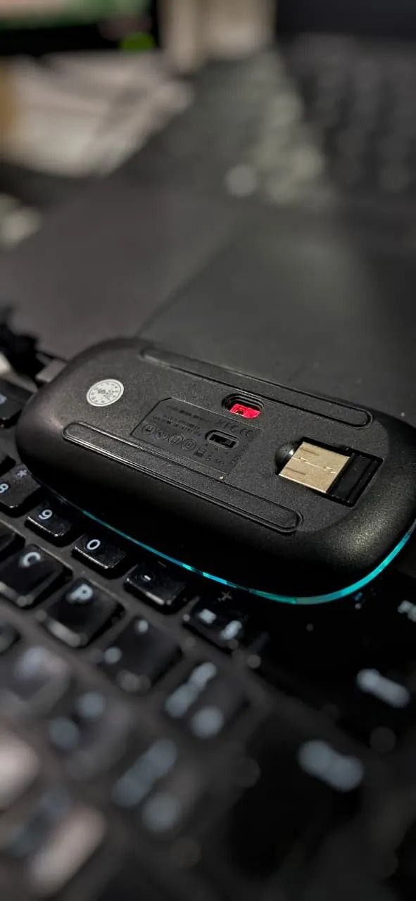 Mouse sem fio Bluetooth USB Recarregável - Foto 3