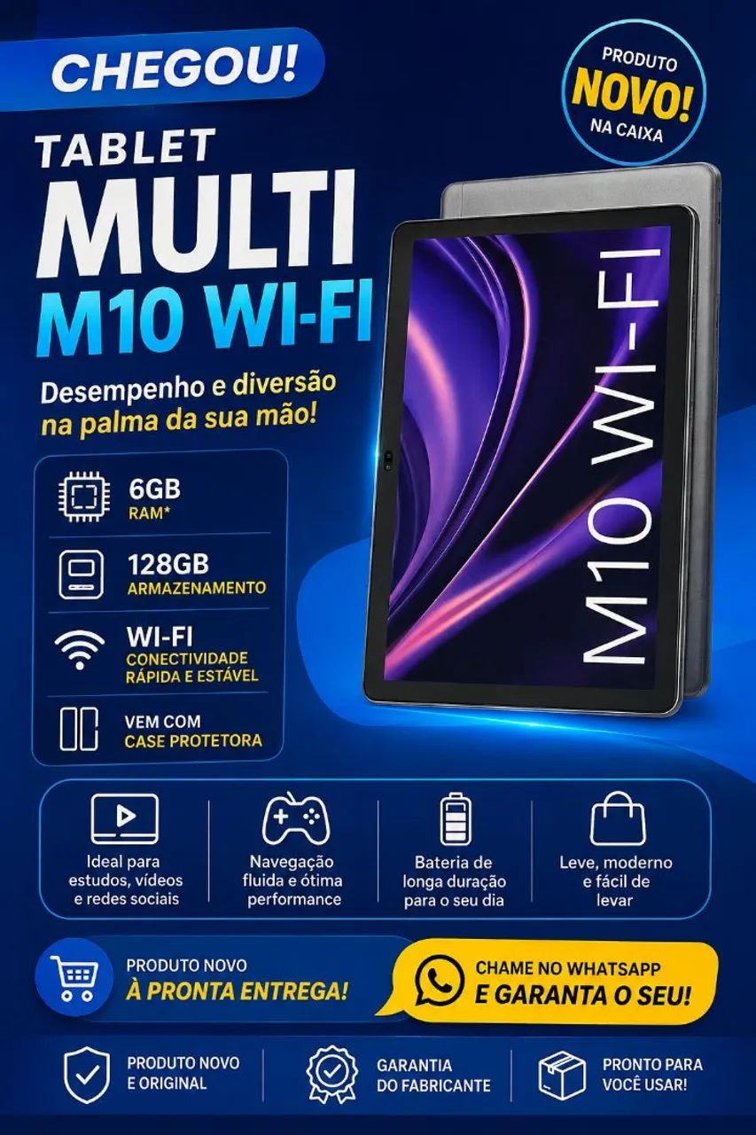 Tablet Multilaser M10 wi-fi 6gb ram, 128gb  - Foto 2