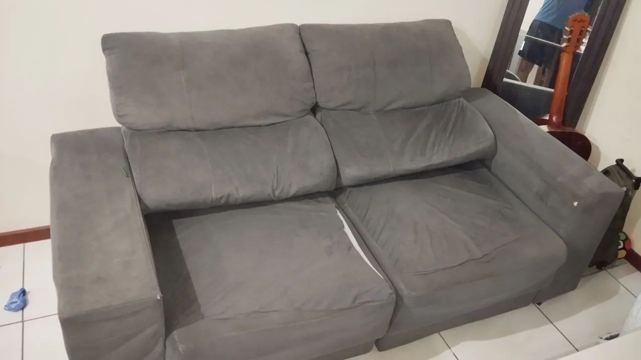 Sofá retrátil 2 lugares 