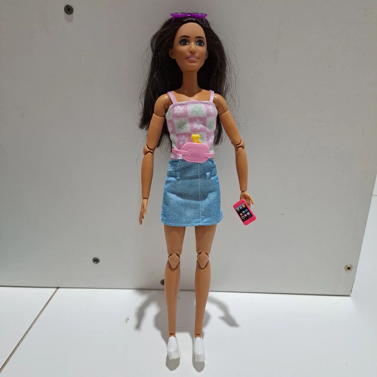 Barbie Brunette Cadeirante com Cão Guia Completa - Foto 2