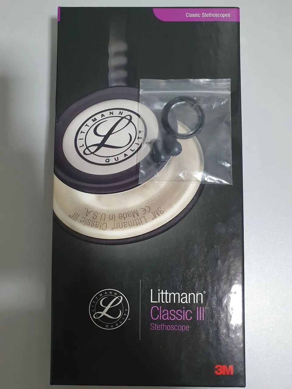 Estetoscópio Littmann Classic III Preto/Inox - Foto 4