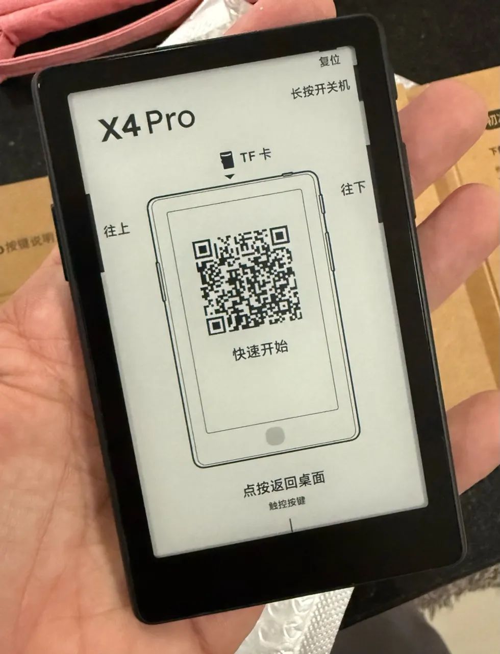 Leitor Digital - XTEINK X4 Pro E-reader 4,3? - Preto - Novo