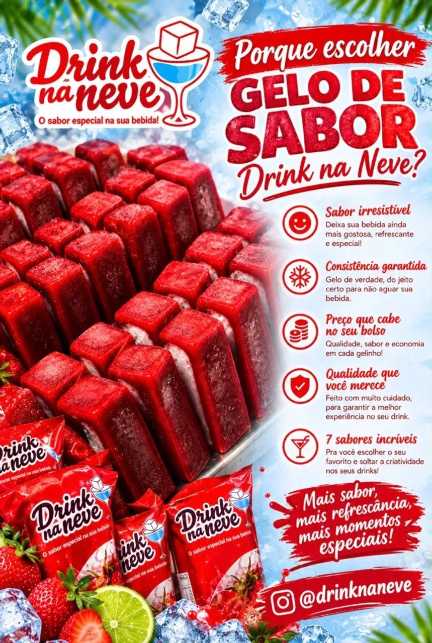 Gelo saborizado 