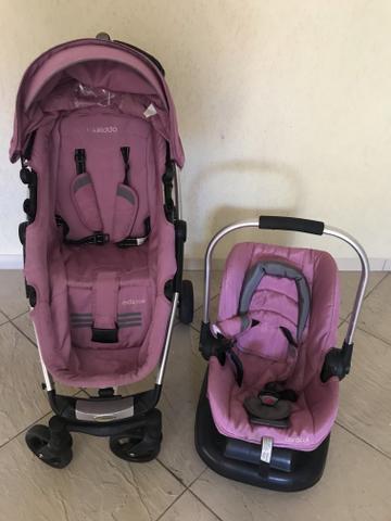 Kit carrinho e bebê conforto Kiddo - Foto 5