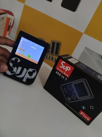 Mini game portátil com 400 jogos - Foto 4