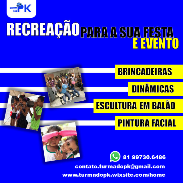 Recreadores para a sua festa!