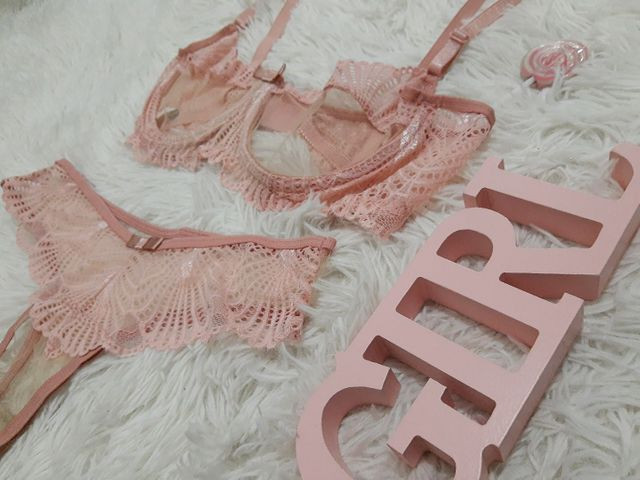 Conjuntos sexy de renda e tulle - Foto 4