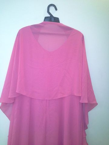 Vestido Logo De Festa Yucci Tam 42 Cor Rosa Em Ótimo Estado - Foto 2