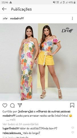 Vestido da droff