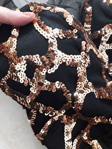 Vestido de formatura com transparência e bordado paetê - Foto 5