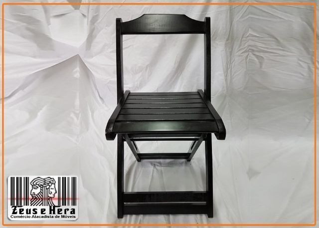 Conjunto Mesa Bar Restaurante Lanchonete Dobrável 70x70 Com 4 Cadeiras em Madeira Nobre - Foto 3