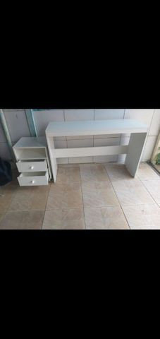 Criador com duas gavetas, 100% MDF, - Foto 6