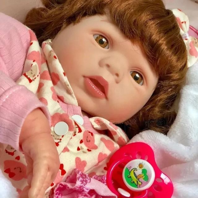 Bebe Reborn Realista Articulada e Pesada Igual Bebe de Verdade - Foto 3