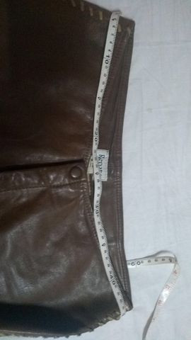 Calça de couro +os acessórios veste 42/44 - Foto 3