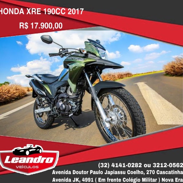 HONDA XRE 190 2017 / 2017 MUITO NOVA
