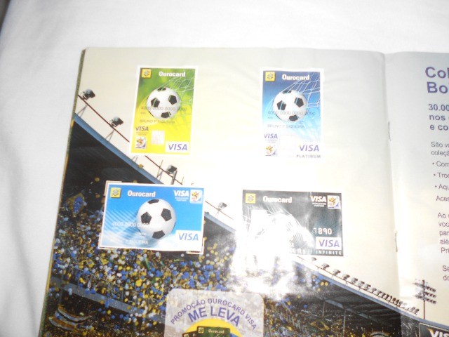 Figurinhas copa 2010 promocional VISA