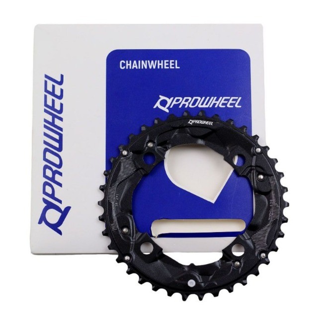 Coroa Dupla MTB Prowheel 38 dentes 2x10 BCD 104mm em Alumínio Serve para Shimano 8269
