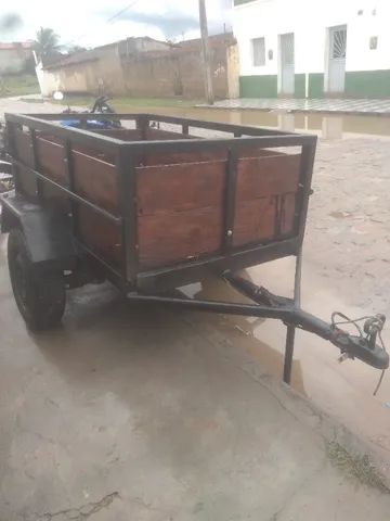 reboque para carro super novo com suspensão de carro - Foto 2